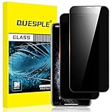 QUESPLE [2 Stück] Panzerglas Sichtschutz für iPhone 11 Pro/XS/X 5,8 Zoll, Anti-Kratzen, 9H Härte Blasenfreie iPhone 11 Pro/XS/X Privacy Schutzfolie Gehärtetem Glas Displayschutzfolie