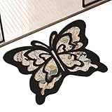 Butte Rfly Diatom Schlamm Anti-Rutschmatte. Saughalte Badematte, Rutsch-Badezimmerteppich, Stilvolles Und Modernes Design, Robust Und Leicht Zu Reinigen, 40x60 Cm Für Kinderwohnheime Hotel Home Beach