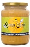Reiner, Roher Lindenhonig – 100% Natürlich mit leichtem, zartem Geschmack, Ungefiltert, Unbeheizt, Nicht Pasteurisiert, 1 kg
