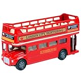 YCZLGEZ Bus Spielzeug,DoppelstockLegierung Bus, Spielzeugauto-Modell, Rot Spielzeugauto, Bus Modell Spielzeugautos Set für Freunde und Kinder Lernspiel Geburtstagsparty-Geschenk