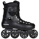 Powerslide Inline Skates Zoom Black 80, Unisex für Herren und Damen in Schwarz, 80mm/85A Rollen, ABEC 7 Kugellager, Art. nr.: 880256