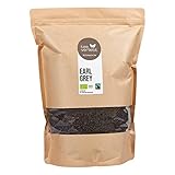 teeverliebt - Bio Schwarztee Earl Grey 1000 g I schwarzer Earl Grey Tee lose I klassischer English Breakfast Tea mit Bergamott-Öl I Fairtrade Standard I Schwarzer Tee Bio lose 1 kg