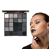 Dark Eyeshadow Palette, Smoky Eye Kit, Cool Tone Shades, Blendable Powder Formula, Long-Lasting Pigment Base, Perfect for Women's Night Looks, Beginner Makeup Practice