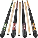 Kmise Pool Stick 1 Stück Profi Billard Pool Queue Stick 147.3 cm Snooker Game Queue für Männer Solid Maple Stick 2 Stück, Braun