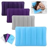 4 Stk Aufblasbare Kissen Aufblasbar Aufblasbares Kissen Strand Strandkissen Aufblasbar Strand Kissen Aufblasbar Outdoor Camping Kissen Aufblasbar Strand Kopfkissen Aufblasbar Strand für Camping Reisen