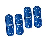 Hoement 4 Stück -Eisriegel Eisbeutel ice bag Nylonbeutel chillen eispack Kalte Gel-Eisbar Eis-Gel-Pads Eistüten Beutel für Eis Diabetiker-Eisbar wiederverwendbare Eisbar Blue