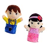 BESPORTBLE 2Stücke Plüsch Handpuppen Familie Kinderfreundliche Puppen Für Rollenspiele Und Geschichtenerzählen Junge Für Kindergarten