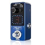 LEKATO Triple Looper Synchron Recording Elektrisches Auto Loop Effektpedal 18 Minuten Aufnahmezeit Unbegrenzte Overdub Guitar Looper Station für Gitarren BassTuner-Funktion