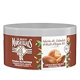 Le Petit Marseillais, 4-in-1 Nutrition Intense Bio-Arganöl (300 ml Tiegel) Maske für sehr trockenes Haar 48h Wirksamkeit ohne Silikon - Haarmaske 96% natürlichen Ursprungs