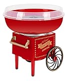 Stagecaptain CFM-500 Zuckerwattemaschine für Zuhause - Cotton Candy Maker für Kindergeburtstag - 500W Leistung für kurze Aufheizzeit - Für Zucker oder Bonbons geeignet - Leicht zu Reinigen - Rot