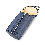 Fellhof 108701 Lammfell Fußsack Sölden, größenverstellbar, bei 30 °C waschbar, OEKO-TEX® Standard 100 zertifiziert, mit patentiertem Magnetverschluss, Rückenteil abzippbar, 40/45x82/94cm (marine)