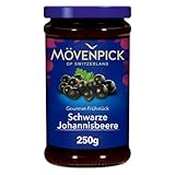 Mövenpick Gourmet Breakfast Schwarze Johannisbeere, Premium-Fruchtaufstrich, 250 g (Verpackung kann variieren)