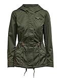 ONLY Damen ONLNEWLORCA Spring Canvas CC OTW Parka, Forest Night, L