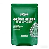 Grüne Entgiftungspulver 200g Vegan Superfood Greens Pulver, Pflanzenpulver mit Matcha/Gerstengras/Spirulina, Reich an Vitaminen Mineralstoffen & Präbiotischem Inulin für Ausgewogene Ernährung