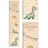 KIDSMOOD - Messlatte Kinder Holz personalisiert Mit Namen für Baby- & Kleinkinderzimmer - Messlatte als Kinderzimmer Wand-Dekoration & Weihnachtsgeschenke Kinder & Babys zum Geburt - Skala 70-140cm