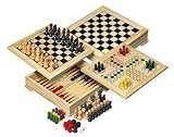 Philos 3104 - Holz-Spielesammlung Reise, mit verschiedenen Spielmöglichkeiten