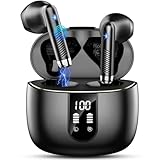 Bluetooth 5.4 Kopfhörer, In Ear Kopfhörer Kabellos Bluetooth 2025 Neu Kabellose Kopfhörer mit 4 ENC Mic, Noise Cancelling Earbuds 56Std Tiefer Bass, USB-C, IP7 Wasserdicht Sport Ohrhörer, LED-Anzeige