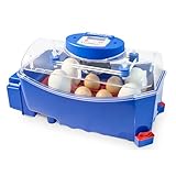 Borotto Lumia 8 | Brutautomat Vollautomatisch, Inkubator für 8 Eier oder 32 Kleine Eier mit Automatischem Eierwendemechanismus und Temperaturregelung | Hergestellt in Italien