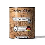 colourPlus Holzwurmtod 750 ml – Holzwurm bekämpfen/Schutzmittel gegen Holzwürmer, Hausbock & Splintholzkäfer. Holzwurm Ex für Innen- & Außenbereich. Für alle Holzarten & Möbel geeignet