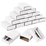 WOPPLXY 200 Stück Streichholzschachteln Blanko, 5 x 3,5 x 1,5cm Geschenk Box, Weiß Karton Geschenkschachtel für DIY Handwerk, Malerei, Verpackung Geschenke, Snacks und Schmuck