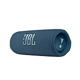 JBL Flip 6 Bluetooth Box in Blau – Wasserdichter, tragbarer Lautsprecher mit 2-Wege-Lautsprechersystem für kraftvollen Sound – Bis zu 12 Stunden kabellos Musik abspielen