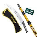 BERGER ArboRapid Set 77039 | Teleskop Astsäge für Profis | Teleskopsäge 6,65 m Arbeitshöhe | Hochentaster aus Glasfaser | Baumsäge inkl. Tasche & Aufsatzsäge | Astsäge Teleskop zertifiziert & geprüft