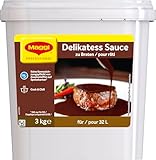 MAGGI Professional Delikatess Sauce zu Braten, vegetarisch, Ergiebigkeit 32L, 1er Pack (3kg GastroBox)