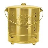 Feuertonne - Metall Brennkäfig | Verbrennungstonne Mit Gitter | Papiermülleimer Aus Edelstahl Mit Deckel | Hitzebeständiger Brenner Für Hinterhofkamine, Landschaftsgärtner, Hofmüll