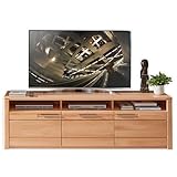 NATURE ONE TV-Lowboard in Kernbuche teil-massiv FSC-zertifiziert - Moderner TV Schrank mit viel Stauraum für Ihr Wohnzimmer - 190 x 58 x 45 cm (B/H/T)