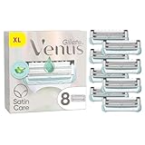 Gillette Venus Satin Care Damenrasierklingen, 8 ORIGINAL Ersatzklingen für den Intimbereich – Kompatibel mit Venus Rasierern