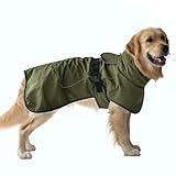 DOGOPAL Hundemantel Wasserdicht | Wintermantel & Hunderegenmantel mit Fleecefutter, Reflektierend und Winddicht, Regenmantel Hund für Kleine, Mittlere und Große Hunde, Perfekt für Kaltes Wetter (55)