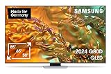 Samsung QLED 4K Q80D Fernseher 55 Zoll, Samsung TV mit Neural Quantum 4K AI Gen2 Prozessor, 4K AI Upscaling, Direct Fully Array, Smart TV, KI TV, GQ55Q80DATXZG, Deutsches Modell [2024]