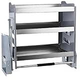 Ausziehbarer Schrank-Organizer, 3-stöckiges Regal für die obere Küche, Gewürzregal mit 15 kg Tragkraft, Wandmontage für Gewürze und Werkzeuge