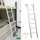 Etagenbettleiter aus Metall für Kinder und Erwachsene, verstellbar, 114,3–180,3 cm, stabiler Dachboden und Wohnmobil, platzsparend, Schlafsaal, Anlegeleiter für Doppelbetten, einfache Installation