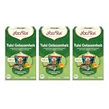 Yogi Tea - Tulsi Gelassenheit, Ayurvedischer Bio Kräutertee, von Natur aus koffeinfrei, Mischung aus Tulsi - 'heiligem' Basilikum, Süssholz und Orange, Yogi Tee 3er Pack, 3x17 Beutel (51 Teebeutel)
