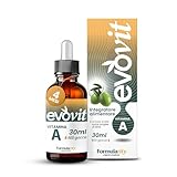 EVOVIT VITAMIN A in kaltgepresstem italienischen nativem Olivenöl extra - Natürliches Nahrungsergänzungsmittel mit hoher Bioverfügbarkeit - 4 Monate haltbar | Made in Italy 30ML
