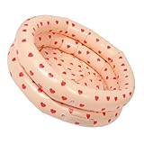 Housoutil Aufblasbares Kinderbecken Rund Klein aus Robustem PVC Tragbarer Pool für Garten und Reisen Vielseitig Als Spielpool und Planschbecken Nutzbar