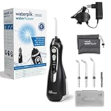 Waterpik Cordless Advanced Waterflosser kabellose Munddusche mit 4 Aufsätzen, Druckbereich von 3,1 bis 5,2 regulierbar über 3 Druckeinstellungen, mit Induktionsladesystem, Schwarz (WP-562EU) ,1er pack