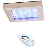 SULENO Saunalampe LUNA FARBLICHT LED RGB Saunaleuchte farbig mit Fernbedienung