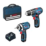 Schraubendreher Set Bosch GSB 12V-15 + GDR 12V-105