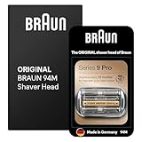 Braun Series 9 Pro Scherkopf für Elektrorasierer, ORIGINAL Ersatzscherteil vom Hersteller passend für Braun Herren Rasierer Series 9 Pro, 94M, chrom, 1er Pack, Unbedruckte Kartonverpackung