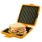 Mikrowellen-Sandwich-Maker, Lebensmittelqualität, Antihaft-Sandwichpresse, integrierter Anschluss, spülmaschinen- und ofenfest, Mikrowellentoaster für Zuhause, Esszimmer, Frühstücksmaschine