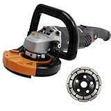 Betonschleifer Professionelle MAXXT 125mm Diamantschleiftopf mit kraftvollem 1500W Motor, Staubfreies Restaurierungsset, Vielseitiger Putz- und Winkelschleifer für höchste Ansprüche