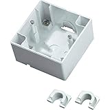 Kopp 356313009 Gehäuse Aufputz arktis für UP-Schalter, Arktis Weiss