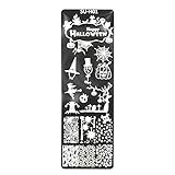 Halloween Nail Art Plates Image Stamp Templates Stamping Kit DIY Print Stamping Manicure Halloween Deko Gothic Deko