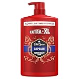 Old Spice Captain 3-in-1 Duschgel für Haar, Gesicht und Körper 1000 ml, langanhaltende Frische, Duft in Parfumqualität, Tiefenreinigung
