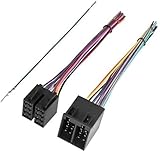 YLHMG 16-poliger ISO-Radio-Kabelbaumadapter, Stecker und Buchse, for 2004–2021 Freightliner, 2004–2016, for VOLVO, 2008–2020 Kenworth-Stereoanschluss an JVC Pioneer Kenwood Sony Android Radio-Kabelada