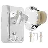 Toddmomy 2 Stück Duschkopfhalterung mit Starkem Klebe pad Verstellbarer Abs Duschkopf Halter ohne Bohren Rostfrei Hitzebeständig Schwenkbar Geeignet für Standard handbrausen im Badezimmer