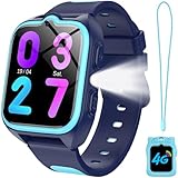 IOWODO Kinder Smartwatch 2025 | 4G LTE Videoanrufe & SOS-Notruf | GPS Live-Ortung & Sicherheitszonen | 800mAh 5-Tage Akku | wasserdicht IP67 | Schulmodus & Lernspiele | Für Kinder 5-12 Jahre