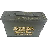 Armeeverkauf US Munitionskiste Metallkiste klein gebraucht 27,5 x 10,0 x 18,5 cm Oliv